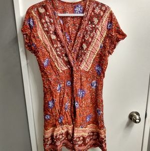 Wrap style mini sundress